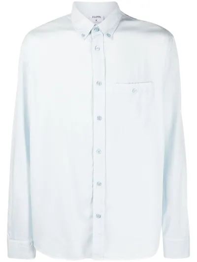 Filippa K Zachary Button-down Shirt In Blue