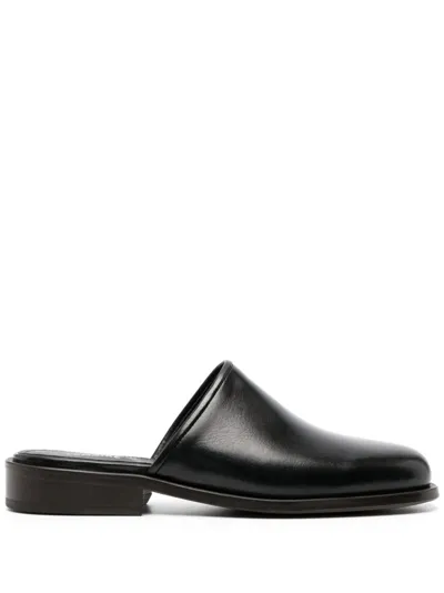 Lemaire Square-toe 35mm Mules In Black