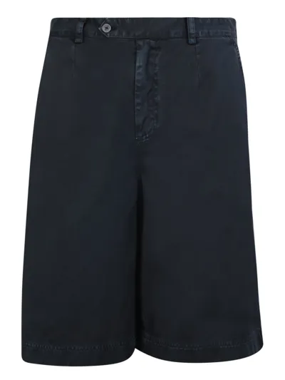 Dolce & Gabbana Cotton Bermuda Shorts In Blue