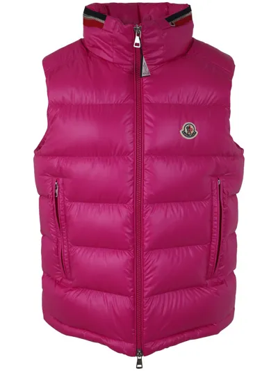 Moncler Ouse Vest In Pink