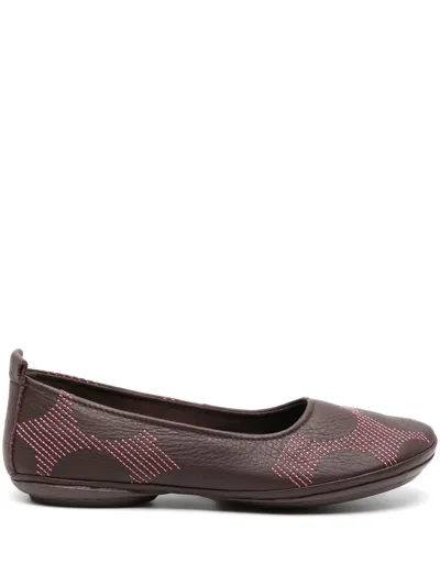 Camper Ballerinas Right Nina Twins Shoes In Purple