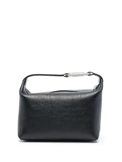 Eéra Moon Leather Tote Bag In Black