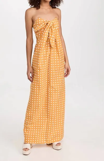 Caroline Constas Kaia Dress In Yellow