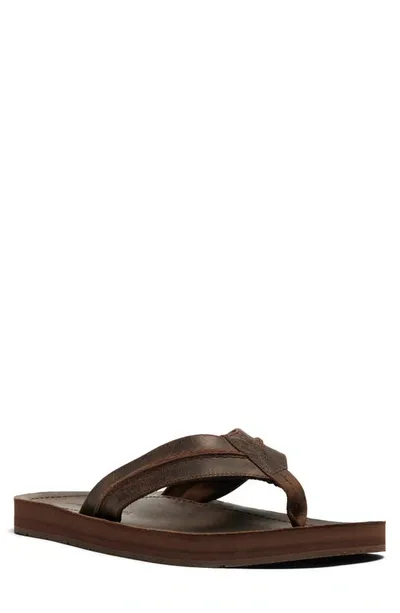 Rodd & Gunn Piha Flip Flop In Chocolate