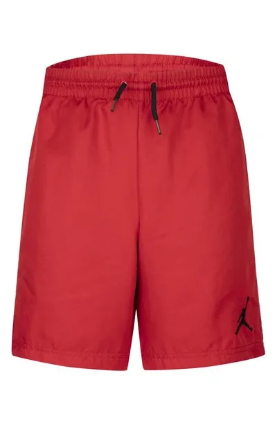 Jordan Kids' Jumpman Drawstring Shorts In Gym Red