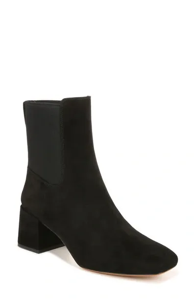 Vince Kimmy Suede Chelsea Booties In Black