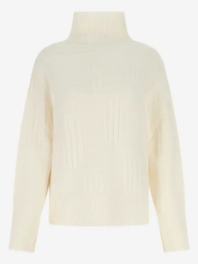 Lanvin Turtleneck Sweater In White