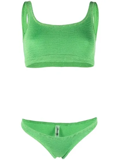 Reina Olga Ginny Boobs Stretch Bikini Set In Emerald Green