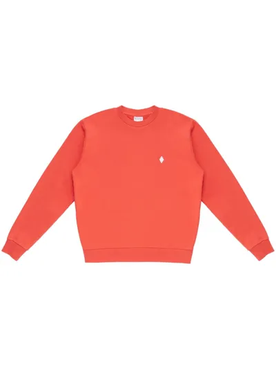 Marcelo Burlon County Of Milan Cross Cotton Sweatshirt In Orange