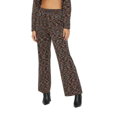 M Missoni Flared Knit Trousers In Multi