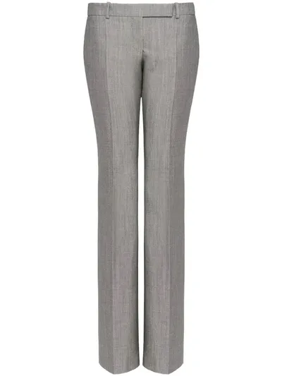 Alexander Mcqueen Narrow Bootcut Trousers In Black