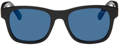 Moncler Black Ml0192 Sunglasses In Blue