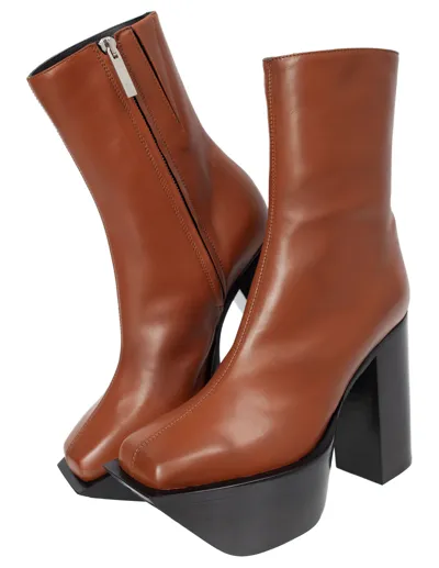 Peter Do Everyday Platform Boots In Brown