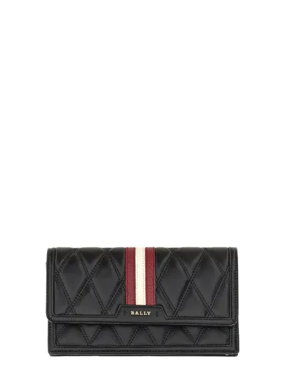 Bally Quilted Leather Shoulder Bag In Black