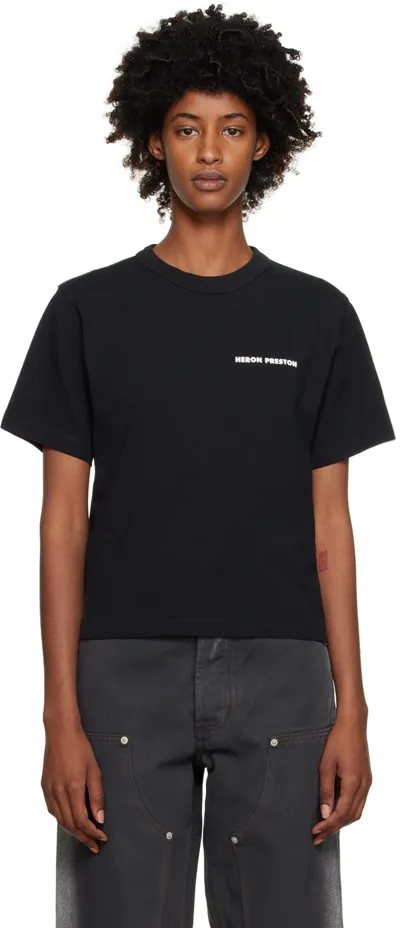 Heron Preston Logo-print T-shirt In Black