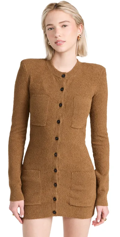 Wardrobe.nyc Knit Cardigan In Brown