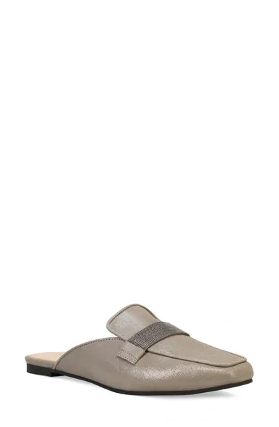 Pelle Moda Herra Mule In Pewter