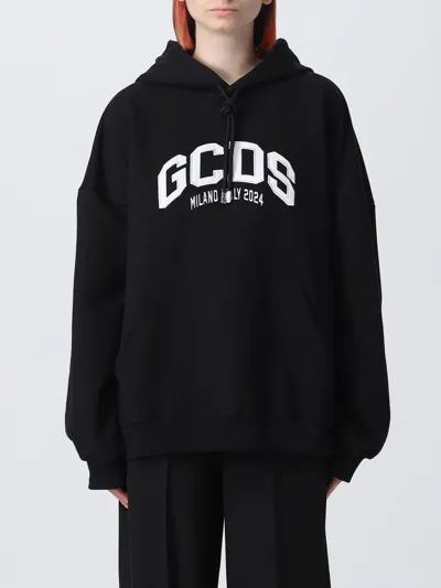 Gcds Black Logo Lounge Hoodie