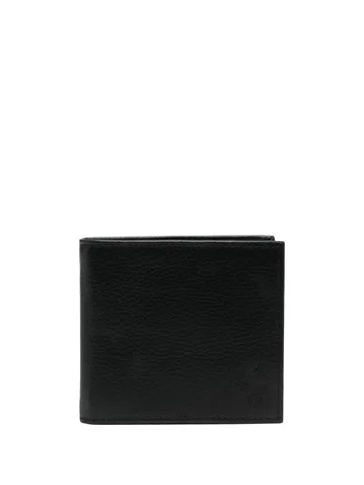 Polo Ralph Lauren Logo-debossed Leather Wallet In Black