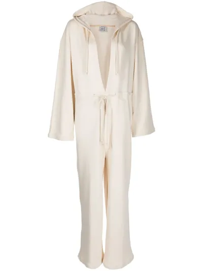 Baserange Ordu Organic-cotton Jumpsuit In Neutrals