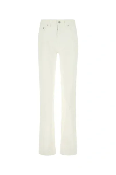 Maison Margiela Straight Leg Jeans In White