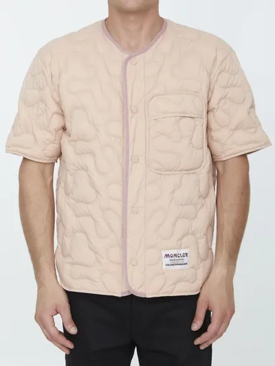 Moncler Bembury Padded Shirt In Pink