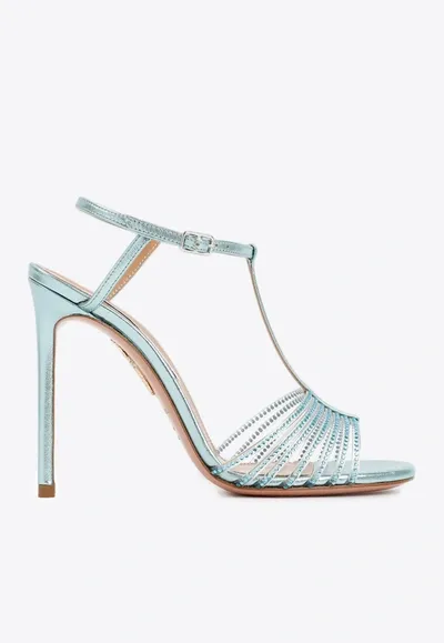 Aquazzura Amore Mio 115mm Sandals In White