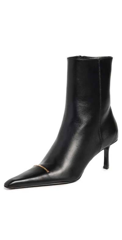 Alexander Wang Viola 65mm Zip Booties In Black