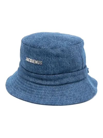 Jacquemus Le Bob Gadjo Bucket Hat In Blue