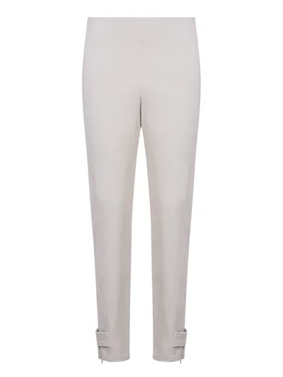 Moncler White Mid-rise Trousers