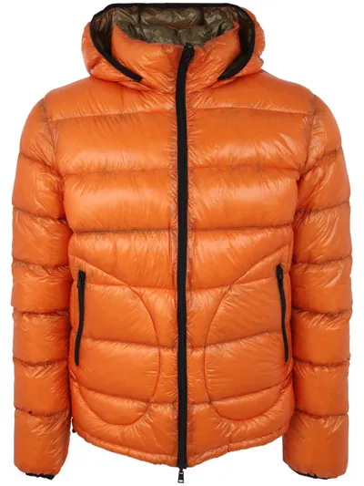 Herno Zipped Reversible Padded Jacket In Multi