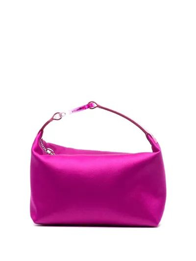 Eéra Moon Satin Top-handle Bag In Cyclamen