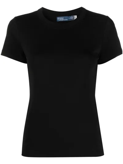 Polo Ralph Lauren Crew-neck Cotton T-shirt In Black