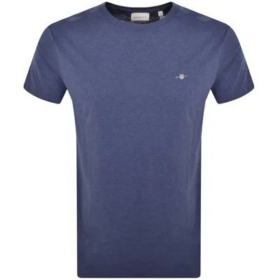 Gant Original Regular Shield T Shirt Blue