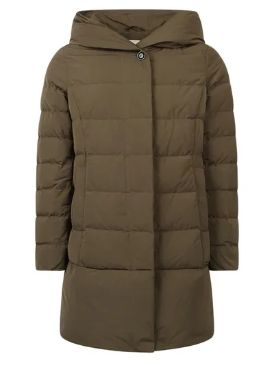 Woolrich Trequarti Parka Puffy P Dk Green