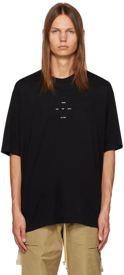 Song For The Mute Black Oversized T-shirt