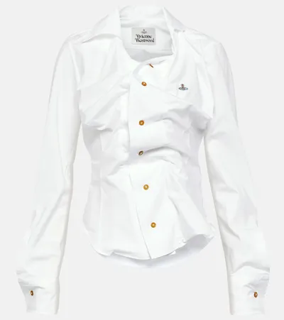 Vivienne Westwood Drunken Shirt In White