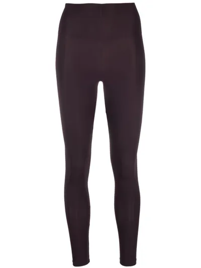 The Andamane High-waist Stretch Legging In Burgundy