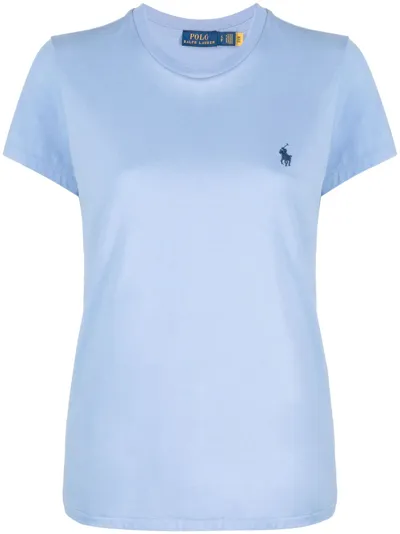 Polo Ralph Lauren Polo Pony Cotton T-shirt In Blue