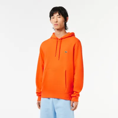 Lacoste Organic Cotton Hoodie - L - 5 In Orange