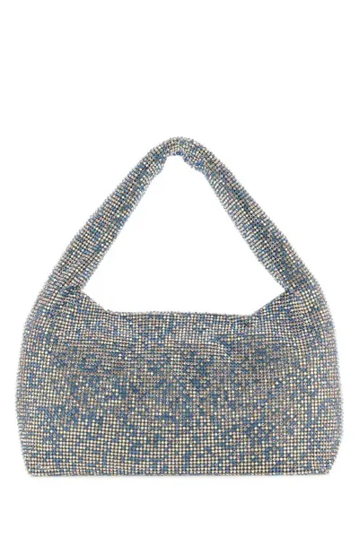 Kara Tasche Mini Crystal Mesh Armpit -  - Polyster - Blue Pixel In Multi