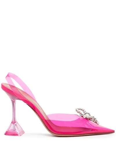 Amina Muaddi Rosie Crystal-embellished 105mm Pumps In Pink