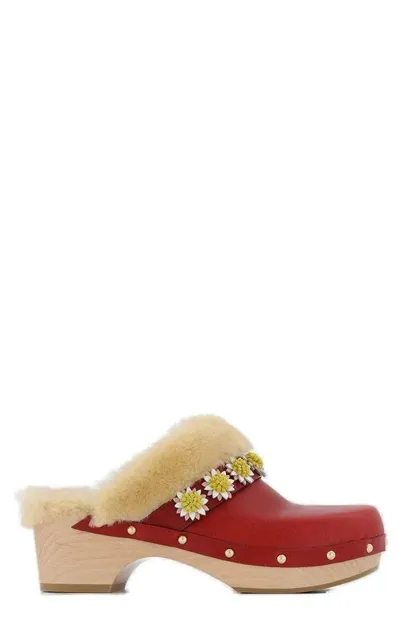 Fabrizio Viti Jean Daisy Slip In Red