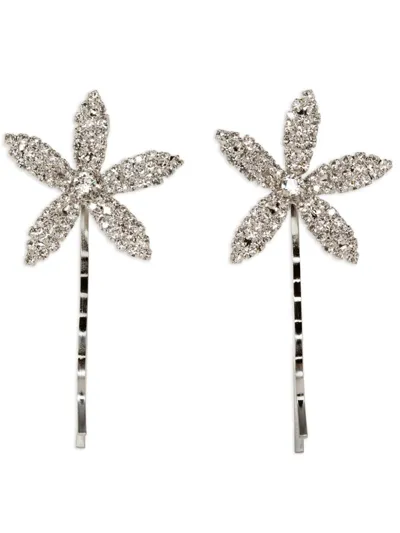 Jennifer Behr Elena Bobby Pin Pair In Crystal