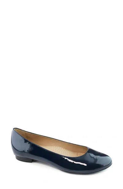 Marc Joseph New York Ferris Flat In Navy Patent