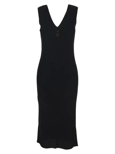 Moncler Tricot Dress In Black