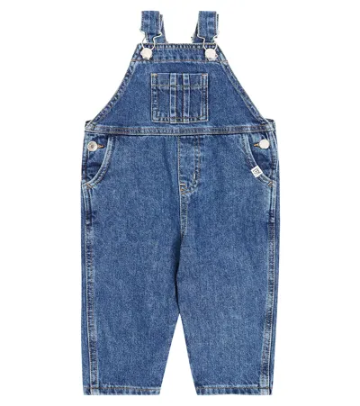 Liewood Baby Mingo Cotton Denim Overalls In Blue