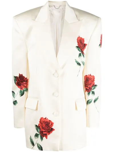 Magda Butrym Floral Silk-wool Blazer