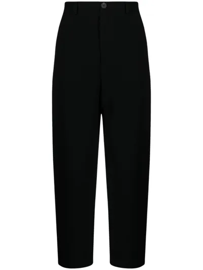 Studio Nicholson Mid-rise Straight-leg Trousers In Black