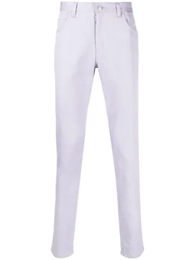 Maison Margiela Straight-leg Chino Trousers In Purple